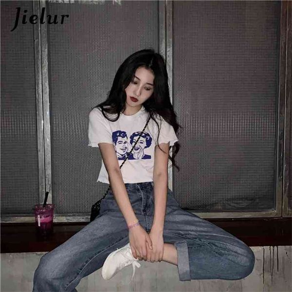 short sleeve t shirt women summer chic o-neck slim print tee femme white t-shirt korean tshirt hipster 210426
short sleeve t shirt women summer chic o-neck slim print tee femme white t-shirt korean tshirt hipster 210426