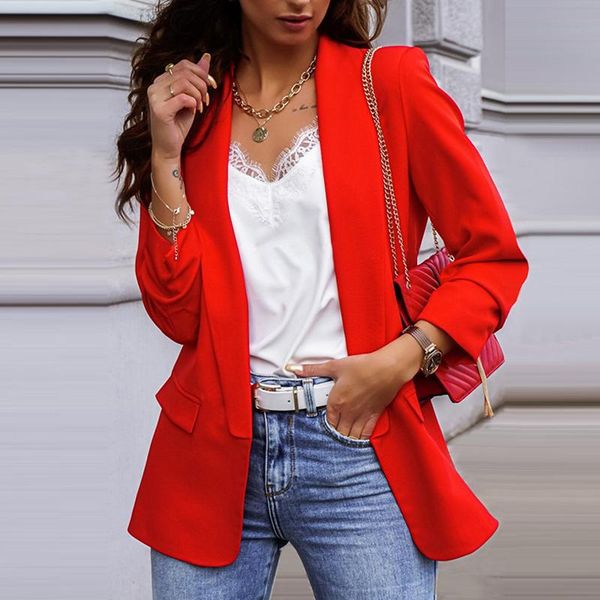 fashion spring autumn ladies long-sleeved small suit european american temperament professional slim casual jacket business women's jac, Black;brown
fashion spring autumn ladies long-sleeved small suit european american temperament professional slim casual jacket business women's jac, Black;brown