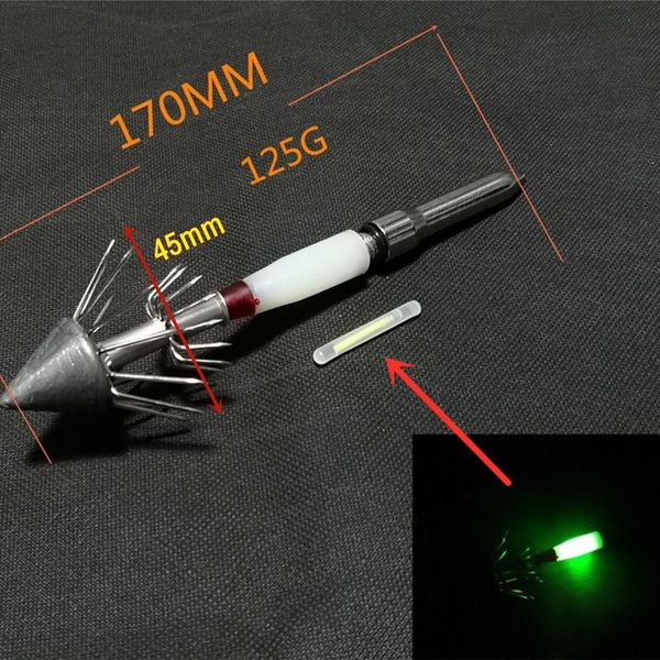 fishing hooks 2pcs bigger umbrella squid hook glow stick lures 45mm 17cm 125g oversized big stainless jig lead head sea luminous bait
fishing hooks 2pcs bigger umbrella squid hook glow stick lures 45mm 17cm 125g oversized big stainless jig lead head sea luminous bait
