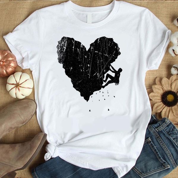 heart climber print womens t shirts short sleeve o neck loose tee female clothes camisetas mujer, White
heart climber print womens t shirts short sleeve o neck loose tee female clothes camisetas mujer, White