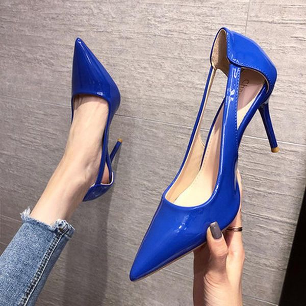 dress shoes gold heels hollow work professional pointed pumps 2021 sweet patent leather sandals ladies slip, Black
dress shoes gold heels hollow work professional pointed pumps 2021 sweet patent leather sandals ladies slip, Black