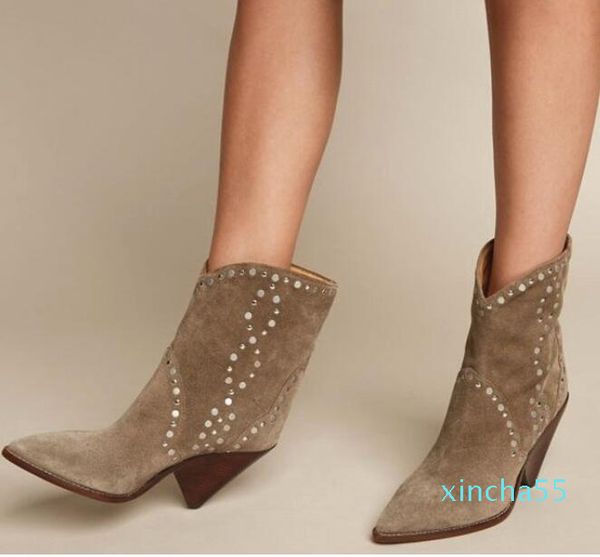 leather suede women ankle boots pointed toe slip on cowboy women boots shoes women motorcycle shoes chunky heel, Black
leather suede women ankle boots pointed toe slip on cowboy women boots shoes women motorcycle shoes chunky heel, Black