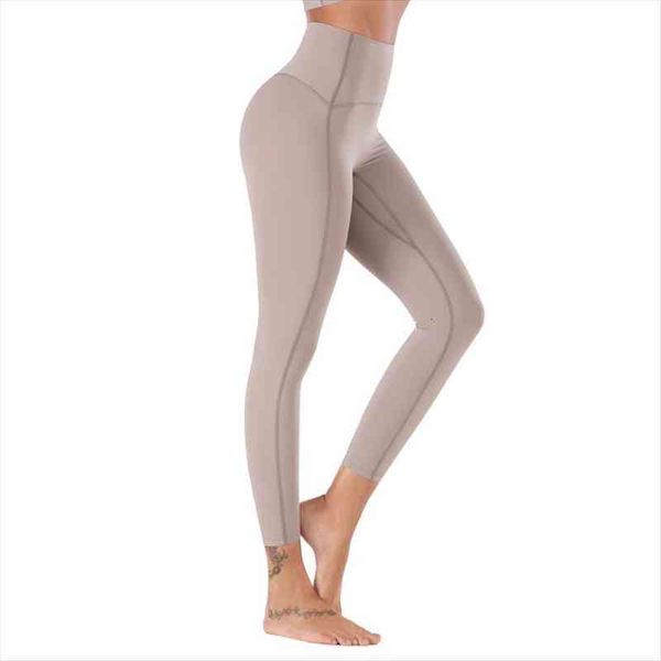 high waist peach nude women leggings color fitness elastic quick-drying breathable pants, Black
high waist peach nude women leggings color fitness elastic quick-drying breathable pants, Black