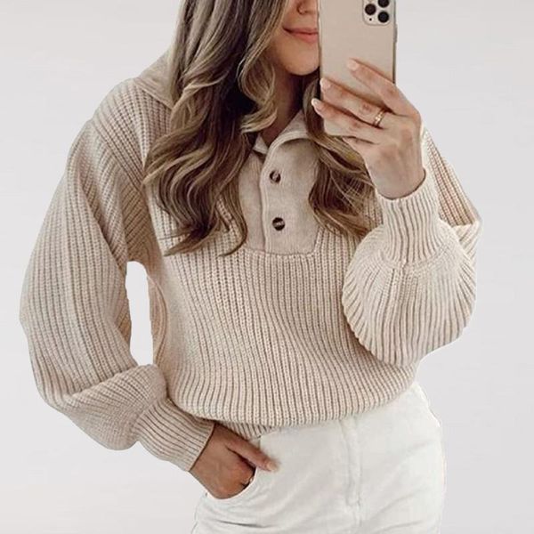women's sweaters women simple turtleneck long sleeve autumn winter casual solid button sweater fashion loose knitted rib pullovers, White;black
women's sweaters women simple turtleneck long sleeve autumn winter casual solid button sweater fashion loose knitted rib pullovers, White;black