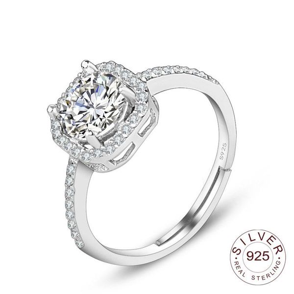 cluster rings 925 sterling silver women wedding & engagement party ring shiny crystal fine jewelry adjustable, Golden;silver
cluster rings 925 sterling silver women wedding & engagement party ring shiny crystal fine jewelry adjustable, Golden;silver