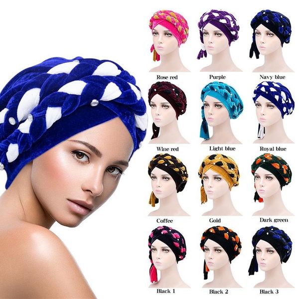 beanie/skull caps multifunction national style long braid velvet headscarf hat fashion color matching beading chemotherapy baotou 446, Blue;gray
beanie/skull caps multifunction national style long braid velvet headscarf hat fashion color matching beading chemotherapy baotou 446, Blue;gray