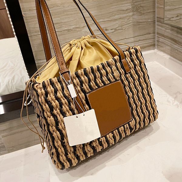 2021designer women straw beach tote bag spain brand basket knitting straws patchwork totes handbags large capacity shopping shoulder handbag
2021designer women straw beach tote bag spain brand basket knitting straws patchwork totes handbags large capacity shopping shoulder handbag