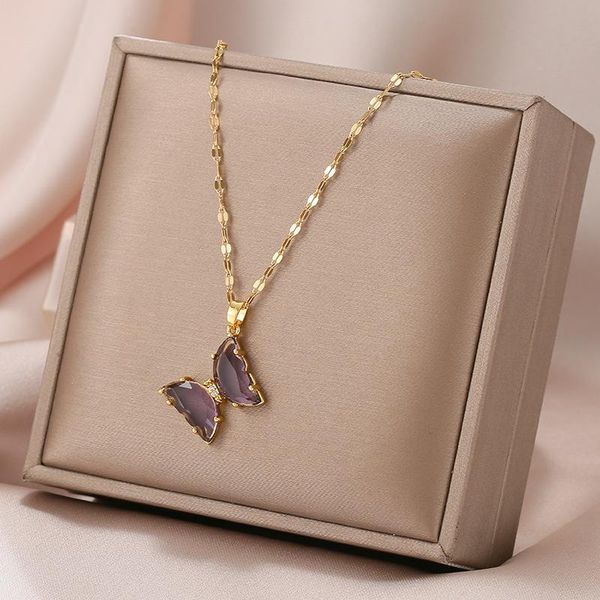 chains female butterfly pendant necklace light luxury personality clavicle chain jewelry lady birthday gift, Silver
chains female butterfly pendant necklace light luxury personality clavicle chain jewelry lady birthday gift, Silver