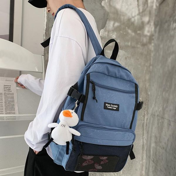 texture waterproof nylon women backpack female net pocket travel bag student schoolbag eye-splice daily
texture waterproof nylon women backpack female net pocket travel bag student schoolbag eye-splice daily