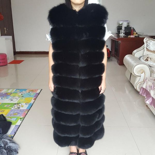 women's fur & faux brand long section 110 cm female model beautiful black striped vest
women's fur & faux brand long section 110 cm female model beautiful black striped vest