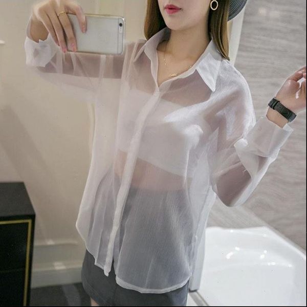see womens shirt through mesh shirts summer women casual long sleeve button up blouses female fashion loose club, White
see womens shirt through mesh shirts summer women casual long sleeve button up blouses female fashion loose club, White