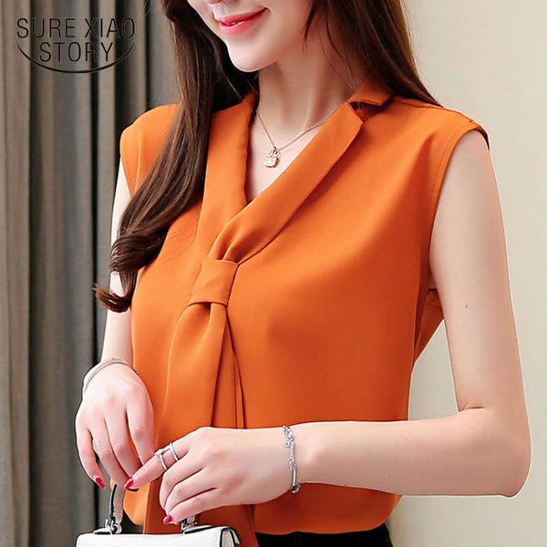 fashion women and blouse sleeveless chiffon women blouse white shirt bow v-neck blouse harajuku ladies 3093 50 210527 
fashion women and blouse sleeveless chiffon women blouse white shirt bow v-neck blouse harajuku ladies 3093 50 210527