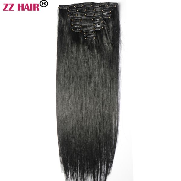 16-28 inches 8pcs set 140g clips in/on 100% brazilian remy human hair extension full head natural straight, Black;brown
16-28 inches 8pcs set 140g clips in/on 100% brazilian remy human hair extension full head natural straight, Black;brown
