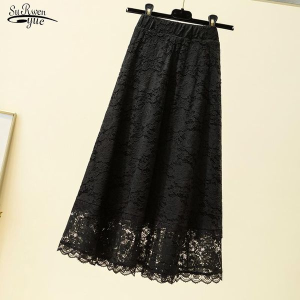 skirts 2021 summer black lace long skirt faldas plus size loose high waist women a- line midi for 9833
skirts 2021 summer black lace long skirt faldas plus size loose high waist women a- line midi for 9833