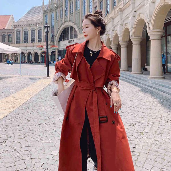 women's trench coats england long red female trench coat double breasted with polyester liner lady duster jacket loose outerwear pwe9, Tan;black
women's trench coats england long red female trench coat double breasted with polyester liner lady duster jacket loose outerwear pwe9, Tan;black