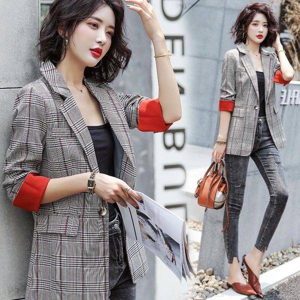 women's jackets plaid coats and women office lady outerwear trendy clothes 2021 chaqueta mujer coat female jacket overcoat, Black;brown
women's jackets plaid coats and women office lady outerwear trendy clothes 2021 chaqueta mujer coat female jacket overcoat, Black;brown