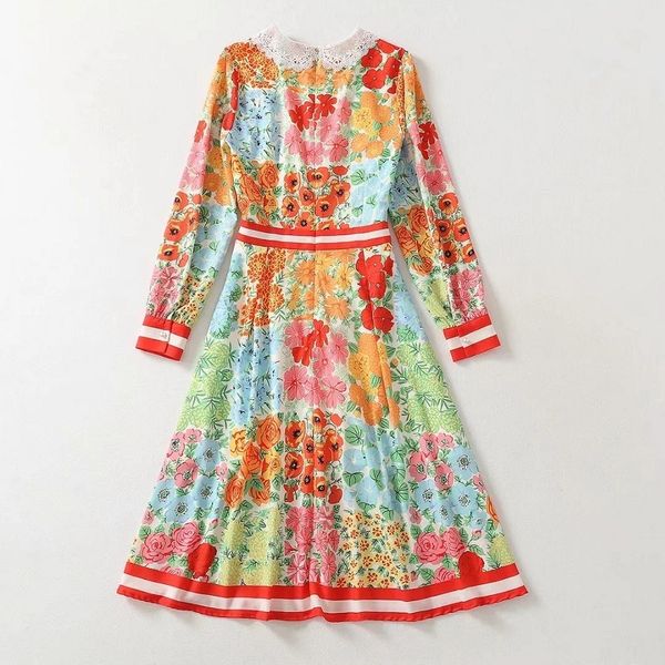dresses beautiful spring summer style women peter pan collar colorful floral print lace patchwork long sleeve sweet, Black;gray
dresses beautiful spring summer style women peter pan collar colorful floral print lace patchwork long sleeve sweet, Black;gray