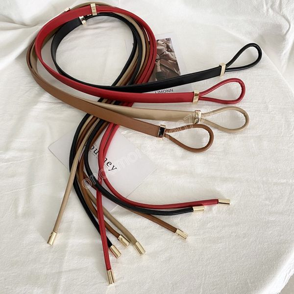 metal buckle thin belt fashion women leather knot belt black brown red straps waistband female coat dress accessories
metal buckle thin belt fashion women leather knot belt black brown red straps waistband female coat dress accessories