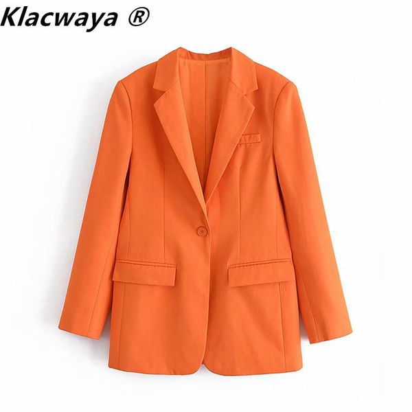 women's suits & blazers klacwaya women fashion single button orange blazer female notched collar long sleeve casual jacket vintage autu, White;black
women's suits & blazers klacwaya women fashion single button orange blazer female notched collar long sleeve casual jacket vintage autu, White;black