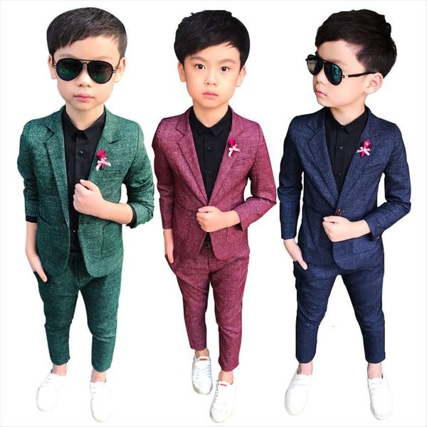 formal wedding boy costume 2 pieces blazer pants children dress suit plaid kids school uniform teenagers party clothes wear, Black
formal wedding boy costume 2 pieces blazer pants children dress suit plaid kids school uniform teenagers party clothes wear, Black