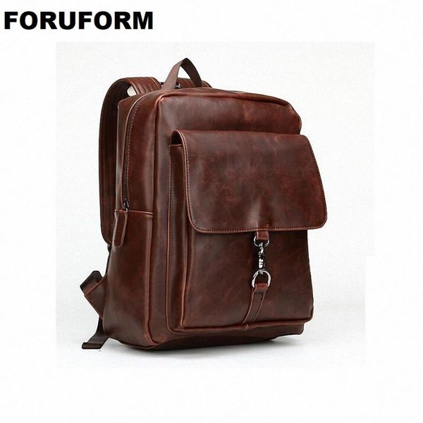 backpack school bags good quality mochila pu leather men's travel large capacity bolsa -li-455
backpack school bags good quality mochila pu leather men's travel large capacity bolsa -li-455