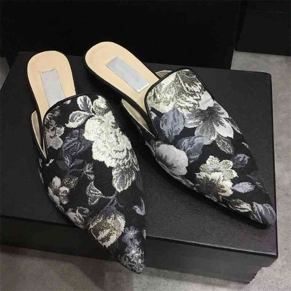 new arrival spring slippers women print ladies half covered slides brand mules shoes low heel footwears females, Black
new arrival spring slippers women print ladies half covered slides brand mules shoes low heel footwears females, Black
