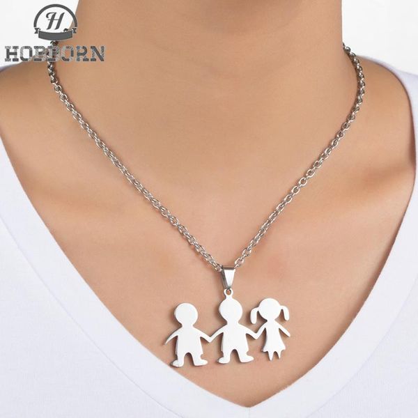 pendant necklaces hobborn classic women family series titanium steel high polished love children mama pendants female necklace, Silver
pendant necklaces hobborn classic women family series titanium steel high polished love children mama pendants female necklace, Silver