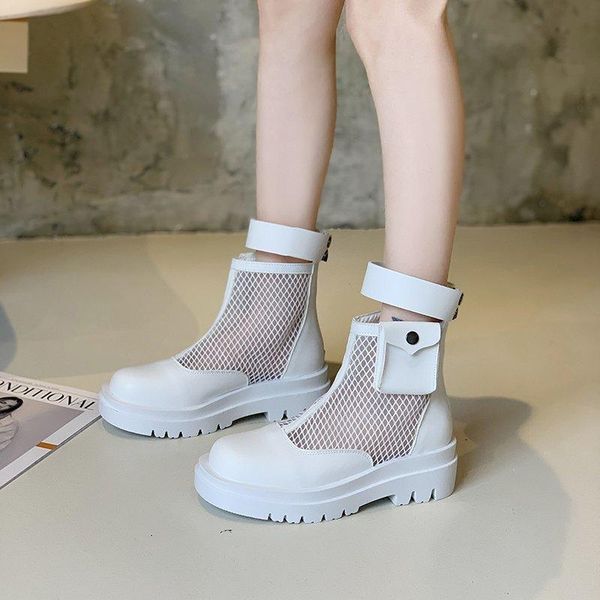 ladies summer breathable ankle boots hollow out mesh women thick bottom fashion women's shoes botas de mujer, Black
ladies summer breathable ankle boots hollow out mesh women thick bottom fashion women's shoes botas de mujer, Black