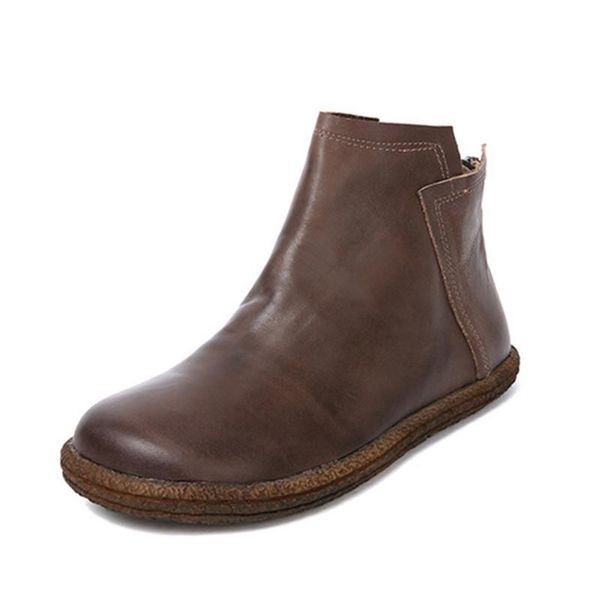 autumn and winter women's boots handmade leather literary retro short women fashion, Black
autumn and winter women's boots handmade leather literary retro short women fashion, Black