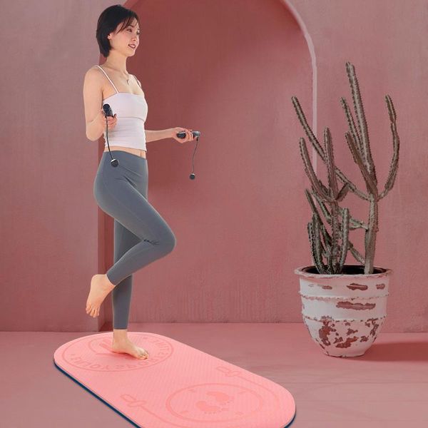 yoga mats tpe jump rope mat 140cm*60cm*6mm aerobics skipping buffer pad anti-noice non-slip sports fitness cushion floor
yoga mats tpe jump rope mat 140cm*60cm*6mm aerobics skipping buffer pad anti-noice non-slip sports fitness cushion floor