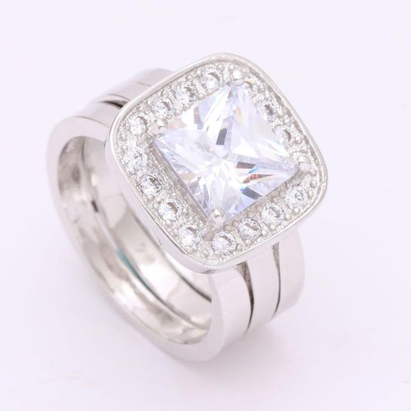 wedding rings fashion jewelry 13mm large square white engagement for men gift wholesale silver color sets, Slivery;golden
wedding rings fashion jewelry 13mm large square white engagement for men gift wholesale silver color sets, Slivery;golden
