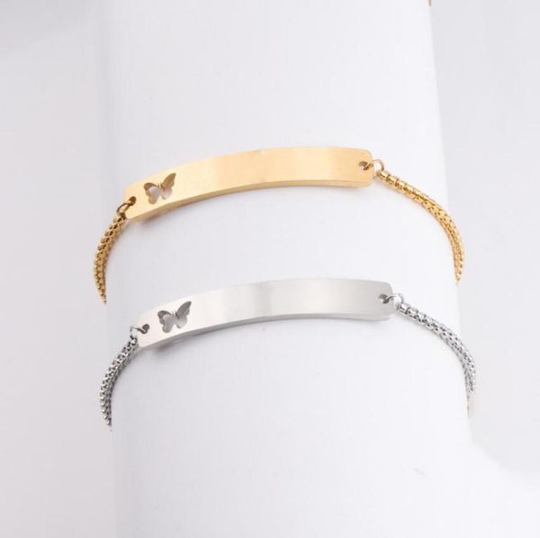 mirror polish stainless steel hollow butterfly bend rectangle bar bracelet adjustable box chain bracelets charm, Golden;silver
mirror polish stainless steel hollow butterfly bend rectangle bar bracelet adjustable box chain bracelets charm, Golden;silver
