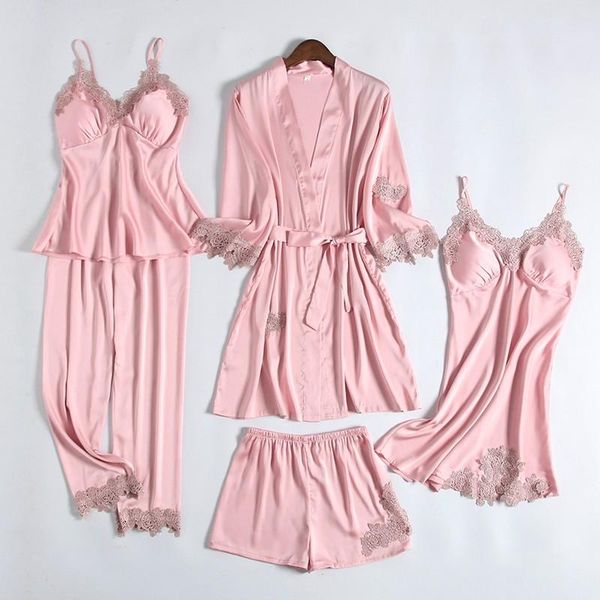 women's sleepwear wedding robe suit women summer satin kimono bath gown lace bride bridesmaid bathorobe lingerie loose pajamas, Black;red
women's sleepwear wedding robe suit women summer satin kimono bath gown lace bride bridesmaid bathorobe lingerie loose pajamas, Black;red
