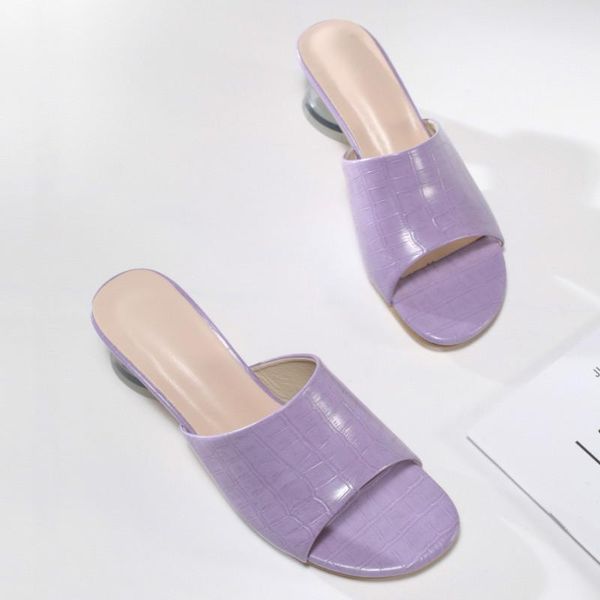 conical features crystal heel sandals stylish transparent stone patterned material square head with slippers, Black
conical features crystal heel sandals stylish transparent stone patterned material square head with slippers, Black