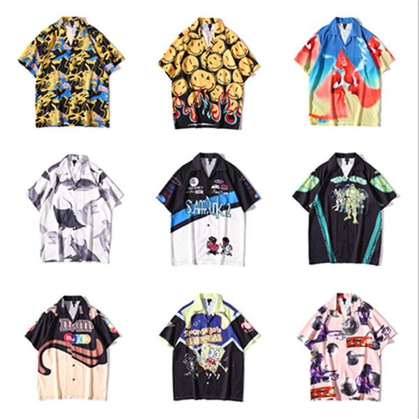 men's casual shirts summer 2021 short sleeve for men and women loose elegant five-point sleeves of tra, White;black
men's casual shirts summer 2021 short sleeve for men and women loose elegant five-point sleeves of tra, White;black
