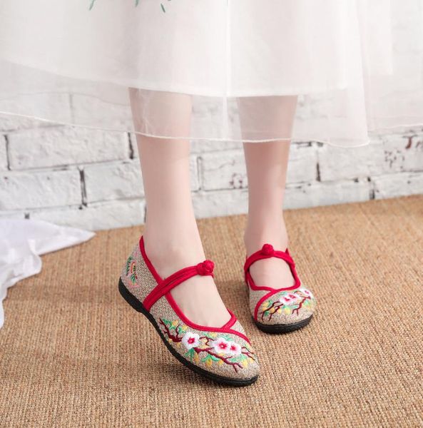 female spring summer ethnic embroidery mom shoes flax breathable women's flat soft bottom slippers, Black
female spring summer ethnic embroidery mom shoes flax breathable women's flat soft bottom slippers, Black