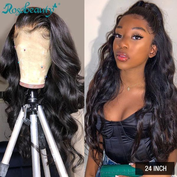 rosabeauty peruvian body wave long 13x4 lace front human hair wigs for black women frontal wig pre plucked with baby hair1, Black;brown
rosabeauty peruvian body wave long 13x4 lace front human hair wigs for black women frontal wig pre plucked with baby hair1, Black;brown
