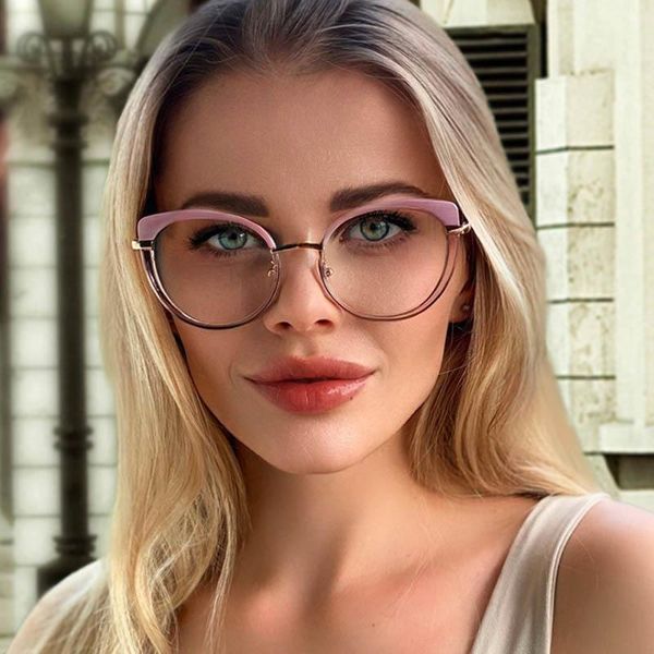 fashion sunglasses frames cateye women's spectacles clear optical glasses frame female sweet pink eyeglasses metal eyewear, Black
fashion sunglasses frames cateye women's spectacles clear optical glasses frame female sweet pink eyeglasses metal eyewear, Black