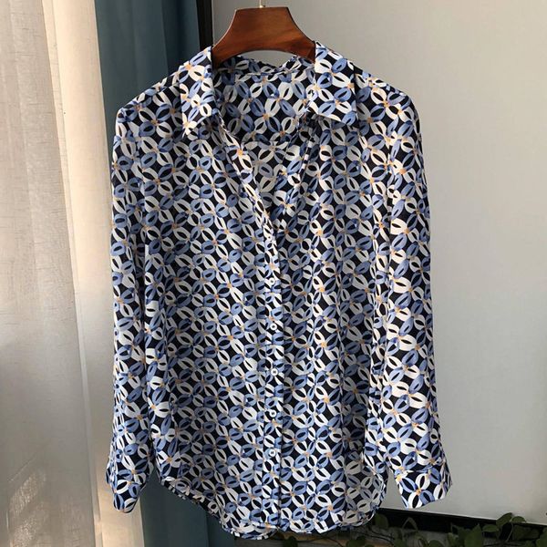 women's suits & blazers suit printed 100% silk shirt long sleeve spring turn-down collar loose casual b s4ih, White;black
women's suits & blazers suit printed 100% silk shirt long sleeve spring turn-down collar loose casual b s4ih, White;black