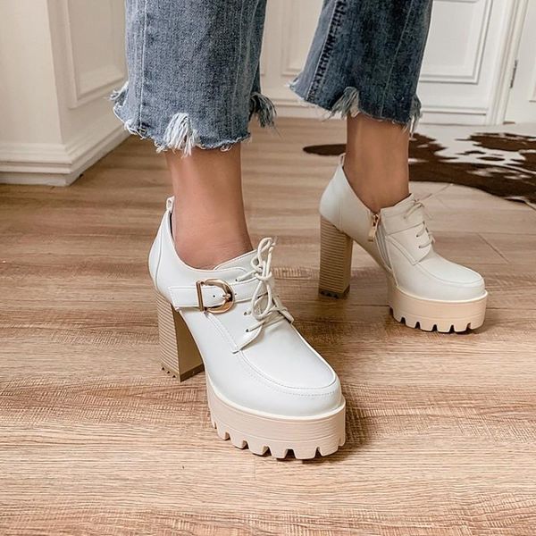 dress shoes fashion black boots women heel spring autumn lace-up soft leather platform woman party ankle high heels punk
dress shoes fashion black boots women heel spring autumn lace-up soft leather platform woman party ankle high heels punk