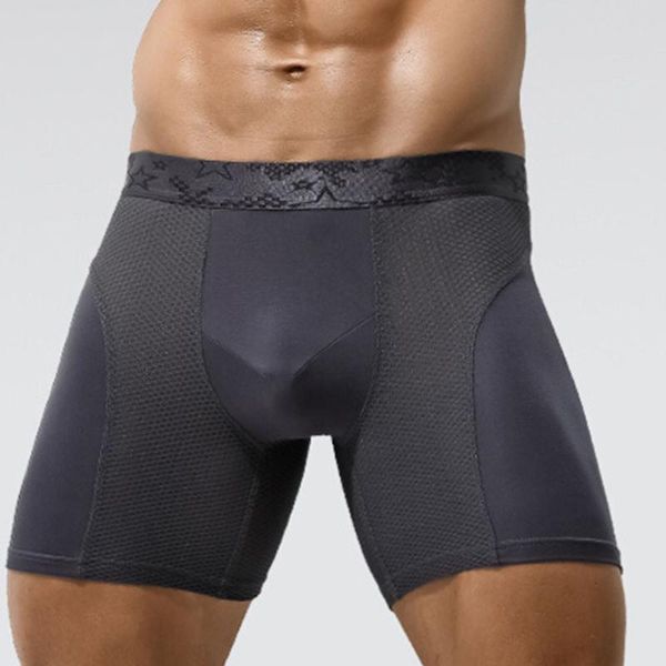 underpants seamless shorts mans bulge pouch boxer briefs mesh hollow underwear fitness sport pant men lengthen bottom underpant, Black;white
underpants seamless shorts mans bulge pouch boxer briefs mesh hollow underwear fitness sport pant men lengthen bottom underpant, Black;white