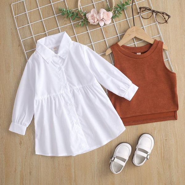 girl's dresses malayu baby girl spring autumn fashion princess costume long-sleeved lapel shirt knitted vest 2 pcs outfits 2-6 year, Red;yellow
girl's dresses malayu baby girl spring autumn fashion princess costume long-sleeved lapel shirt knitted vest 2 pcs outfits 2-6 year, Red;yellow