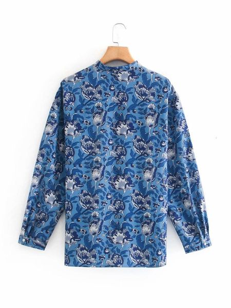blue women's blouses shirts clothing early autumn long sleeve print shirt ins loose matching undershirt, White
blue women's blouses shirts clothing early autumn long sleeve print shirt ins loose matching undershirt, White