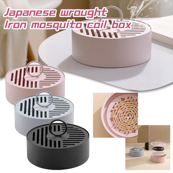 fragrance lamps metal mosquito repellent box cover round coil holder incense plate safety windproof
fragrance lamps metal mosquito repellent box cover round coil holder incense plate safety windproof