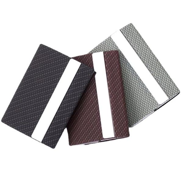 card holders leather men business holder stainless steel pocket id case for women metal box cardholder protector, Brown;gray
card holders leather men business holder stainless steel pocket id case for women metal box cardholder protector, Brown;gray