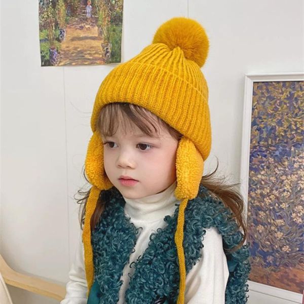 caps & hats children's hat autumn product net red same style hair ball wool plus velvet ear protection warm knitted baby, Yellow
caps & hats children's hat autumn product net red same style hair ball wool plus velvet ear protection warm knitted baby, Yellow