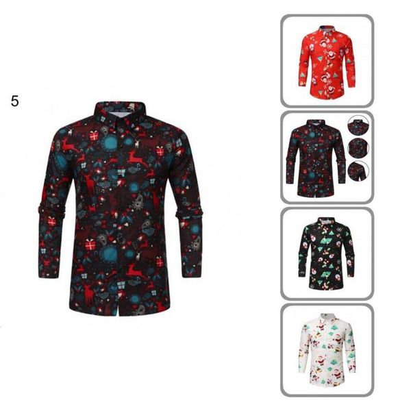 men's casual shirts trendy party shirt breathable soft texture bell snowman print xmas men, White;black
men's casual shirts trendy party shirt breathable soft texture bell snowman print xmas men, White;black