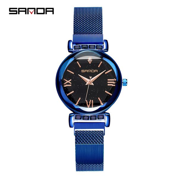 casual elegant ladies watches for girls sanda normcore style woman watch fashionable starry diamond quartz wristwatch lady iron-absorbing st, Slivery;brown
casual elegant ladies watches for girls sanda normcore style woman watch fashionable starry diamond quartz wristwatch lady iron-absorbing st, Slivery;brown