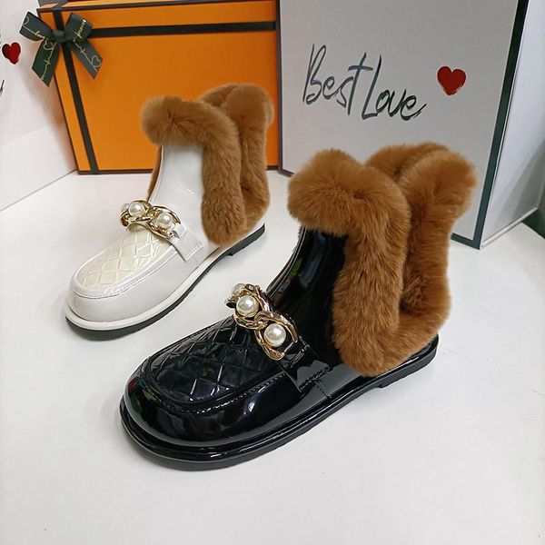 boots womens real fur pearls ankle low heel warm winter metal chain shoes thick snow 5colors 2022, Black
boots womens real fur pearls ankle low heel warm winter metal chain shoes thick snow 5colors 2022, Black
