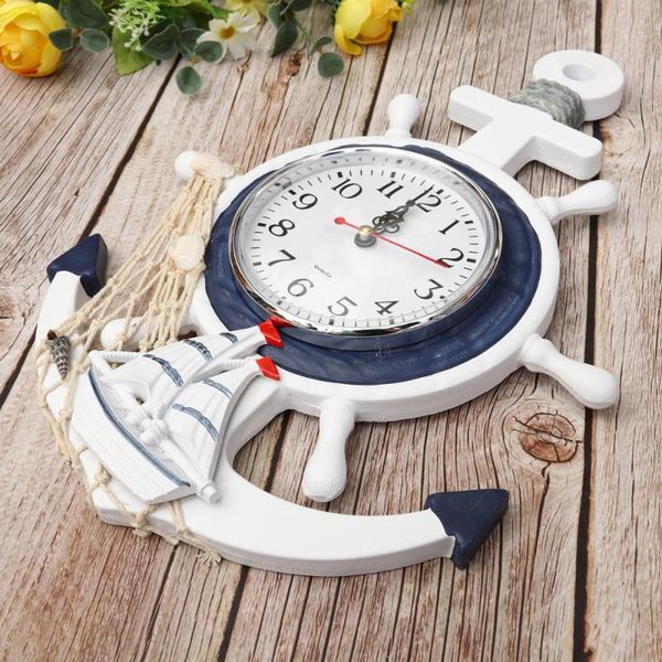 creative wall clock boat anchor mediterranean style hanging ship ornament for home (a style) clocks
creative wall clock boat anchor mediterranean style hanging ship ornament for home (a style) clocks
